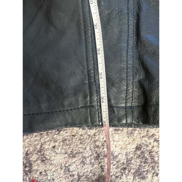 Vintage Wilsons Pelle Studio Thinsulate Black Leather & Suede Jacket Trench L - Picture 6 of 9